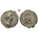 Römische Kaiserzeit, Faustina I., Frau des Antoninus Pius, Denar nach 141, ss-vz