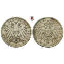 Deutsches Kaiserreich, Lübeck, 2 Mark 1906, A, ss+, J. 81