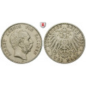 Deutsches Kaiserreich, Sachsen, Albert, 2 Mark 1891, E, ss+, J. 124