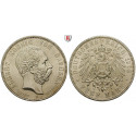 Deutsches Kaiserreich, Sachsen, Albert, 5 Mark 1902, auf den Tod, E, vz+, J. 128