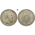 Deutsches Kaiserreich, Württemberg, Karl, 5 Mark 1888, F, ss+, J. 173