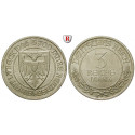 Weimarer Republik, 3 Reichsmark 1926, Lübeck, A, vz+, J. 323