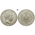 Deutsches Kaiserreich, Sachsen, Albert, 5 Mark 1902, auf den Tod, E, ss-vz, J. 128