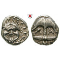 Thrakien-Donaugebiet, Apollonia Pontika, Drachme 5.-4.Jh. v.Chr., ss-vz/ss
