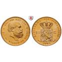 Niederlande, Königreich, Willem III., 10 Gulden 1885, 6,06 g fein, vz-st
