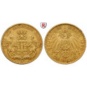 Deutsches Kaiserreich, Hamburg, 20 Mark 1900, J, f.vz, J. 212