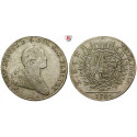 Sachsen, Albertinische Linie, Friedrich August III., Konventionstaler 1765, ss/ss-vz