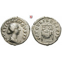 Römische Kaiserzeit, Faustina II., Frau des Marcus Aurelius, Denar 147-176, ss