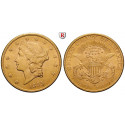 USA, 20 Dollars 1895, 30,09 g fein, ss-vz/vz