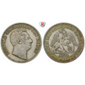 Baden, Baden-Durlach, Karl Leopold Friedrich, Gulden 1852, ss+