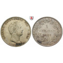 Baden, Grossherzogtum Baden, Karl Leopold Friedrich, Gulden 1841, vz/vz-st