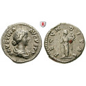 Römische Kaiserzeit, Faustina II., Frau des Marcus Aurelius, Denar 161-175, ss-vz