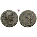 Römische Kaiserzeit, Antoninus Pius, Denar 140-143, ss+