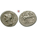 Römische Republik, P. Servillus Rullus, Denar 100 v.Chr., ss+