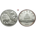 China, Volksrepublik, 50 Yuan 1990, 155,52 g fein, PP