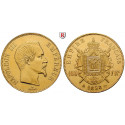 Frankreich, Napoleon III., 100 Francs 1858, 29,03 g fein, f.vz
