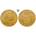 Frankreich, Louis XVIII., 20 Francs 1815, 5,81 g fein, ss