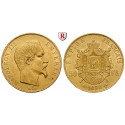 Frankreich, Napoleon III., 50 Francs 1858, 14,52 g fein, f.vz/vz+