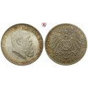 Deutsches Kaiserreich, Bayern, Luitpold, Prinzregent, 5 Mark 1911, 90. Geburtstag, D, f.vz, J. 50