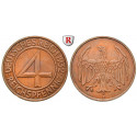 Weimarer Republik, 4 Reichspfennig 1932, F, ss-vz, J. 315