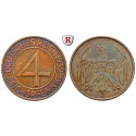 Weimarer Republik, 4 Reichspfennig 1932, A, f.vz, J. 315