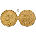 Italien, Königreich Sardinien, Carlo Alberto, 20 Lire 1849, 5,81 g fein, ss