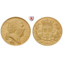 Frankreich, Louis XVIII., 20 Francs 1816-1824, 5,81 g fein, ss