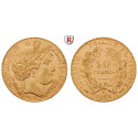 Frankreich, III. Republik, 10 Francs 1878-1899, 2,9 g fein, ss-vz