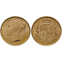 Grossbritannien, Victoria, Sovereign 1872, 7,32 g fein, vz+