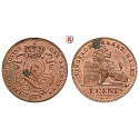 Belgien, Königreich, Leopold II., Centime 1887, f.st