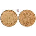 Niederlande, Königreich, Wilhelmina I., 10 Gulden 1897, 6,06 g fein, ss-vz