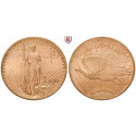 USA, 20 Dollars 1907-1932, 30,09 g fein, ss-vz