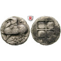 Makedonien, Aigai, Trihemiobol um 480 v.Chr., s