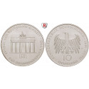 Bundesrepublik Deutschland, 10 DM 1991, Brandenburger Tor, A, bfr., J. 452