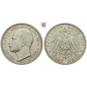 Deutsches Kaiserreich, Hessen, Ernst Ludwig, 3 Mark 1910, A, f.vz, J. 76