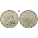 Deutsches Kaiserreich, Württemberg, Wilhelm II., 3 Mark 1912, F, f.st, J. 175