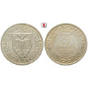 Weimarer Republik, 3 Reichsmark 1926, Lübeck, A, vz+, J. 323