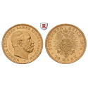 Deutsches Kaiserreich, Preussen, Wilhelm I., 20 Mark 1874-1888, (ABBILDUNG MÜNZTYP), A-C, 7,17 g fein, ss, J. 246