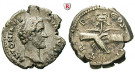 Römische Kaiserzeit, Antoninus Pius, Denar 145-161, ss+