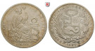 Peru, Republik, Sol 1895, 22,5 g fein, ss