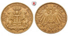 Deutsches Kaiserreich, Hamburg, 10 Mark 1905, J, ss-vz, J. 211