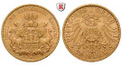 Deutsches Kaiserreich, Hamburg, 20 Mark 1913, J, vz+, J. 212