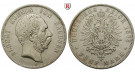 Deutsches Kaiserreich, Sachsen, Albert, 5 Mark 1875, E, ss, J. 122
