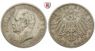 Deutsches Kaiserreich, Sachsen-Weimar-Eisenach, Carl Alexander, 2 Mark 1898, Zum 80. Geburtstag, A, ss, J. 156