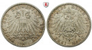 Deutsches Kaiserreich, Lübeck, 3 Mark 1910, A, ss+, J. 82