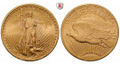 USA, 20 Dollars 1922, 30,09 g fein, vz+