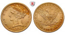 USA, 5 Dollars 1882, 7,52 g fein, f.vz/vz+