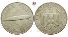 Weimarer Republik, 5 Reichsmark 1930, Zeppelin, A, vz, J. 343