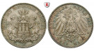 Deutsches Kaiserreich, Hamburg, 3 Mark 1914, J, f.vz, J. 64