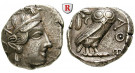 Attika, Athen, Tetradrachme 2. Hälfte 5.Jh. v.Chr., ss-vz
